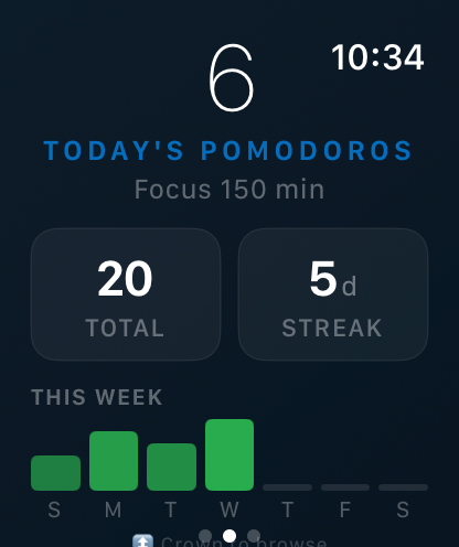 PomoRing focus statistics dashboard